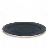 Platos de porcelana color azul espiral 22x22